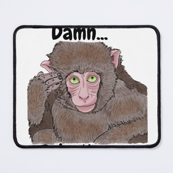 Item preview, Damn I Don't Care - Funny Monkey Quote designed and sold by BunnyBizarre.