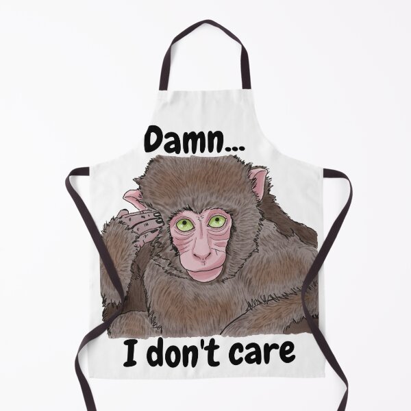Item preview, Damn I Don't Care - Funny Monkey Quote designed and sold by BunnyBizarre.