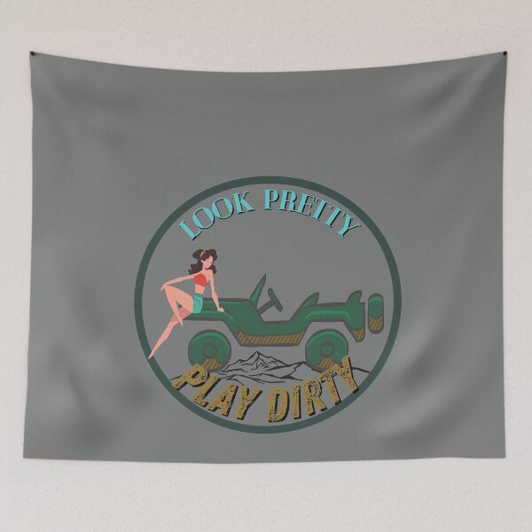 Item preview, Look Pretty Play Dirty designed and sold by SmartTShirtTime.