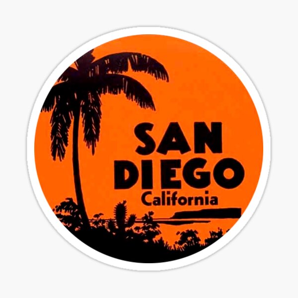 San Diego, CA Flag - Bumper Sticker (City Connect) - SanDiegoHumor