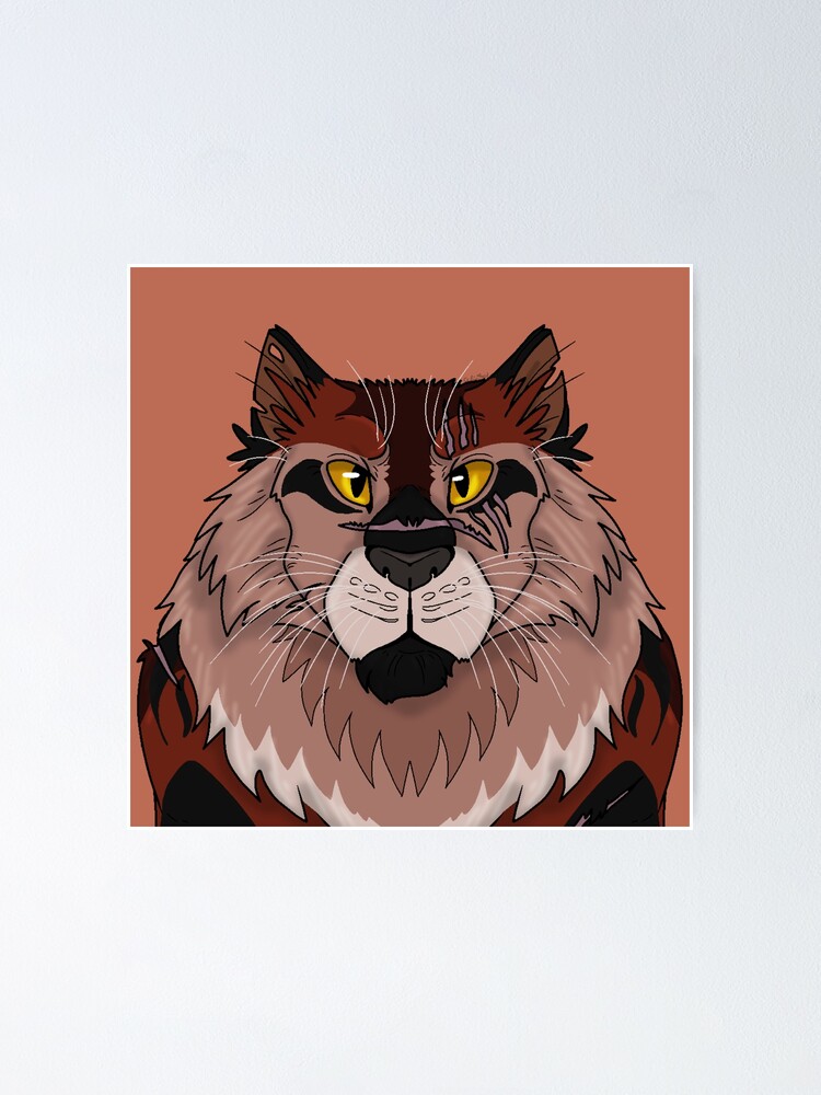 Tigerstar II Tigerheart Warrior Cats Poster for Sale by alicialynne