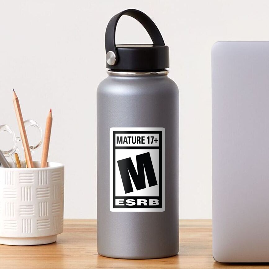 M for Mature ESRB Rating Sticker