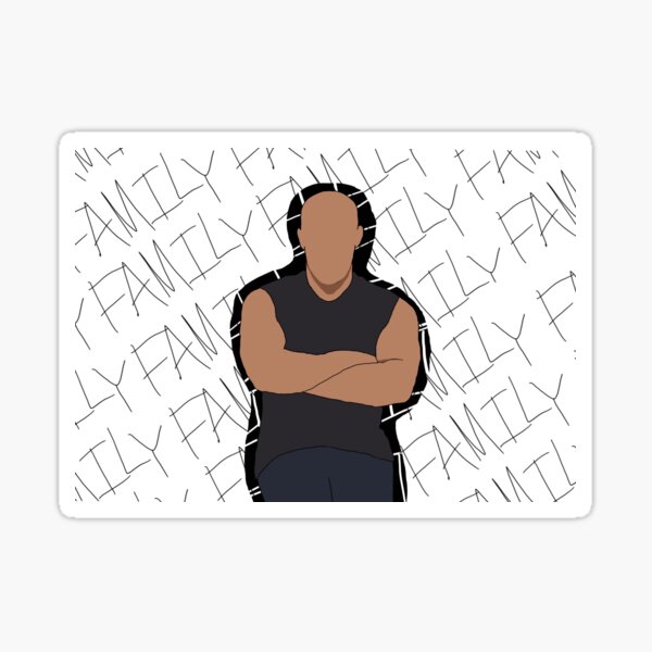 Funny Family meme, Dom Toretto Memes, Bald guy Family meme Sticker  Sticker for Sale by JayDesigns101