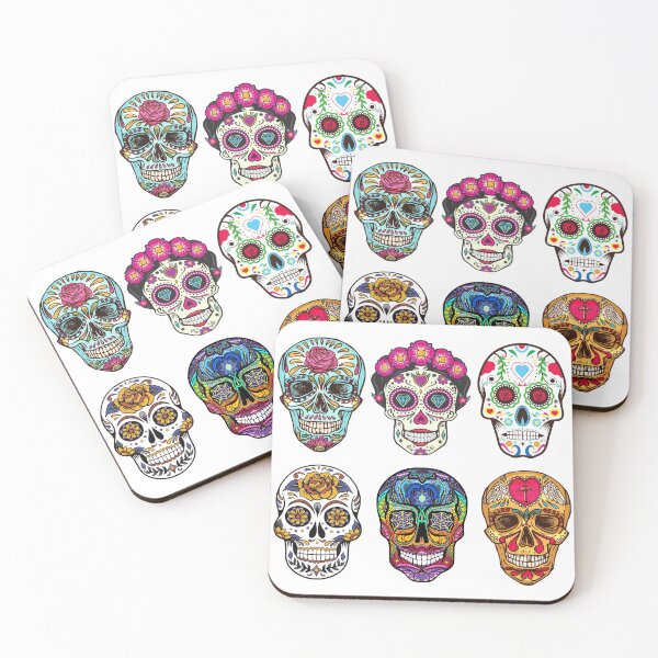 Item preview, Halloween- Mexican Skull- Dia de los muertos designed and sold by calmestneon.