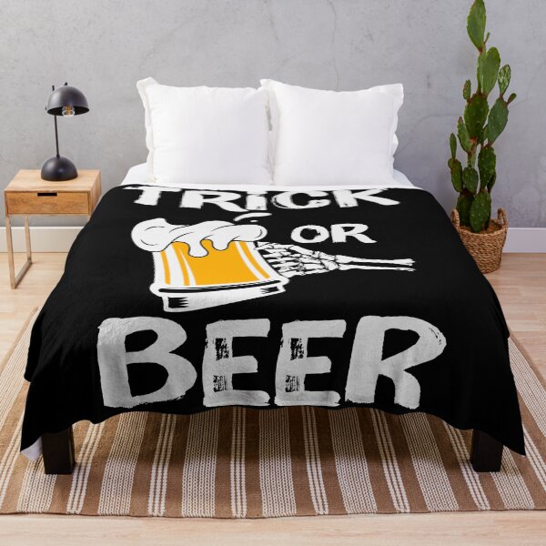 Item preview, Trick or beer skeleton Halloween - men/kids/ women / Halloween designed and sold by Designs Of all kinds.