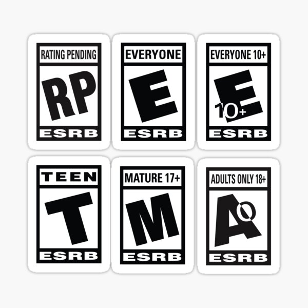 ESRB Ratings Pack Sticker