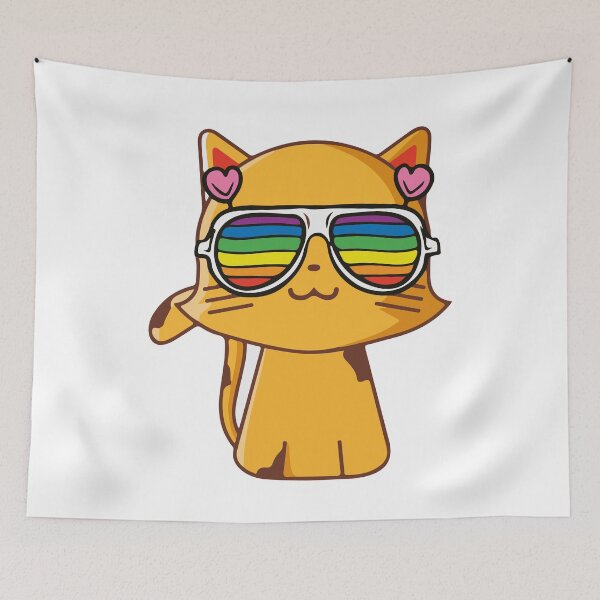Item preview, Hippie Cat designed and sold by WeedHighLife.