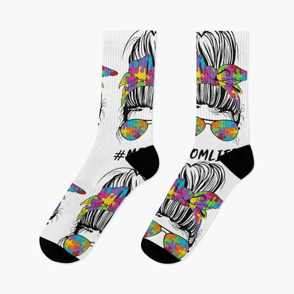 Item preview, Messy Bun Autistic Mom Design designed and sold by boopsblunt.