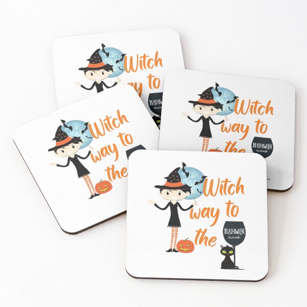 Item preview, Witch Way To The Wine Trick or Treat designed and sold by JustaGurli.