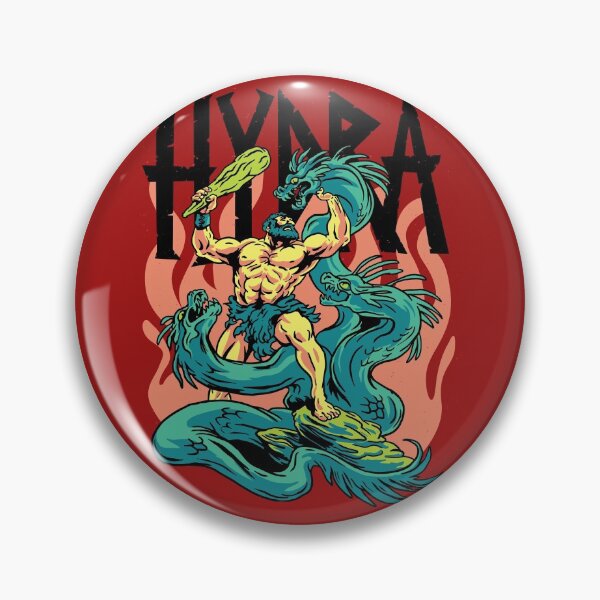 Item preview, Hercules and Lernaean Hydra Battle - Ancient Greek Mythology designed and sold by Klotho-Fashion.