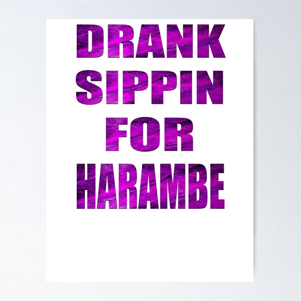 Item preview, drank sippin for harambe work out shirt designed and sold by earlstevens.