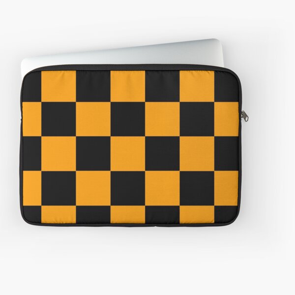 Orange Wave Checkered Laptop Sleeve – SALAVISA