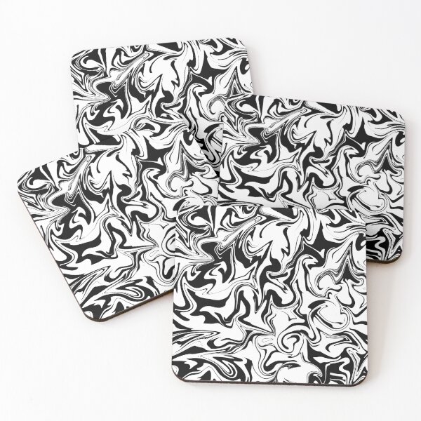 Item preview, Black & White Marble Pattern designed and sold by Hibba Tul Wahid.