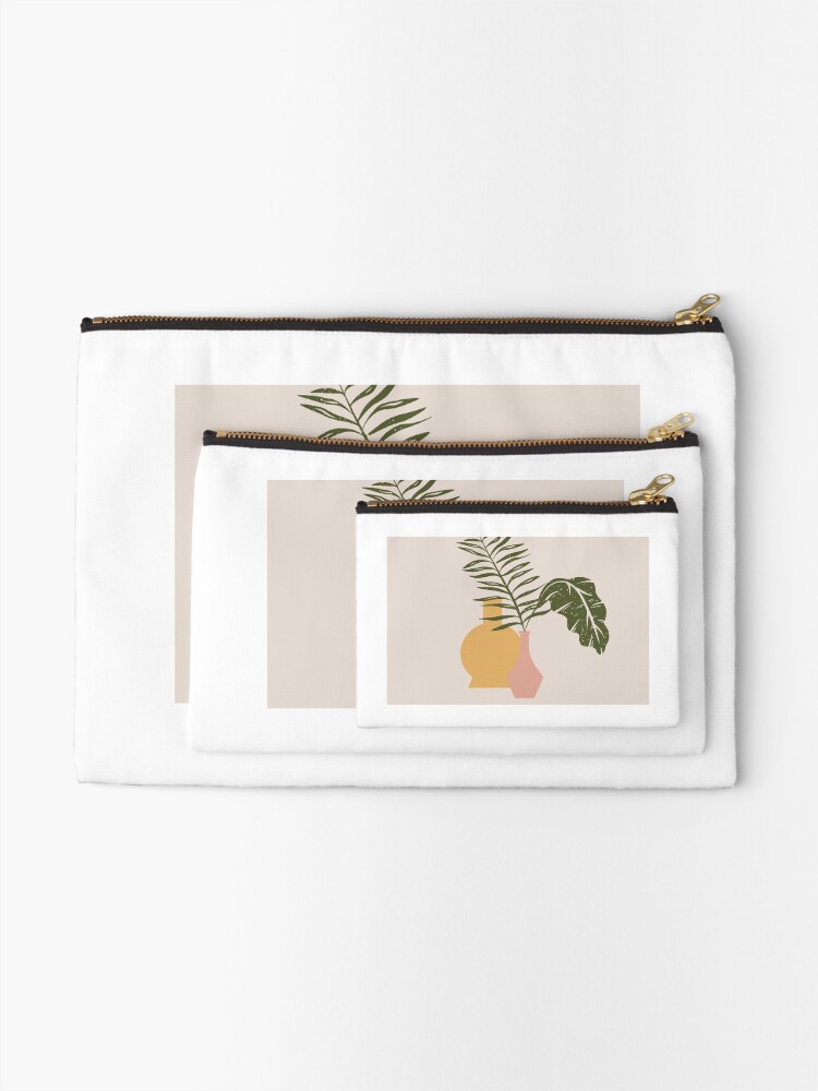 Thumbnail 2 of 4, Zipper Pouch, Fronds designed and sold by BerylBlake.