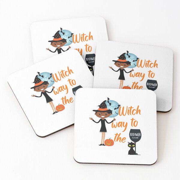 Item preview, Witch Way To The Wine ~ Wine Witch ~  African American Trick or Treat designed and sold by JustaGurli.