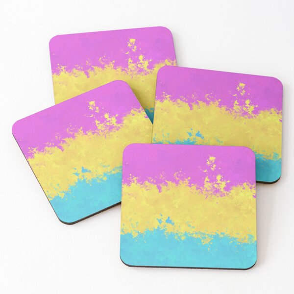 Item preview, Pansexual Paint Splatter Pride Flag designed and sold by Quinn-Draws.