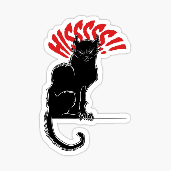 Artikel-Vorschau von Schwarze Katze zischt, weil gruselige Halloween-Hexerei-Katzen, designt und verkauft von kgullholmen.