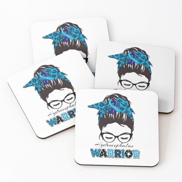 Item preview, Hydrocephalus warrior messy bun girl- hydrocephalus Awareness  designed and sold by Designs Of all kinds.