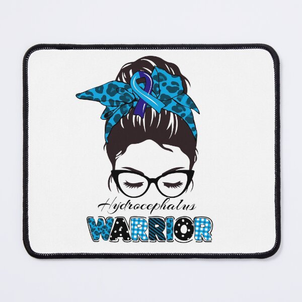 Item preview, Hydrocephalus warrior messy bun girl- hydrocephalus Awareness designed and sold by Designs Of all kinds.