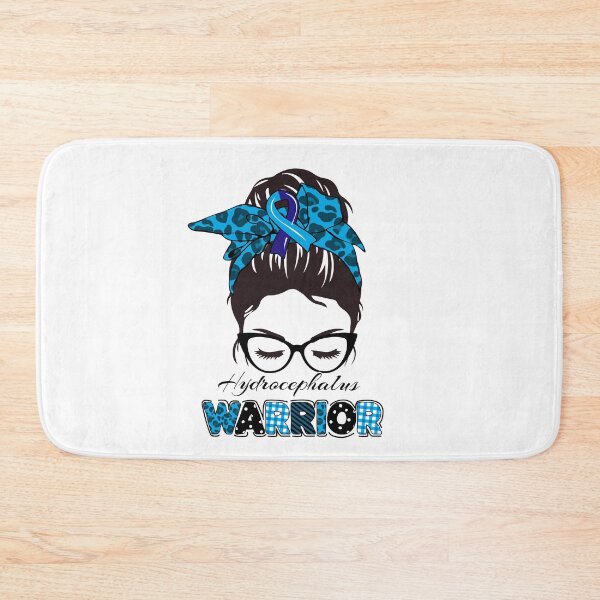 Item preview, Hydrocephalus warrior messy bun girl- hydrocephalus Awareness designed and sold by Designs Of all kinds.