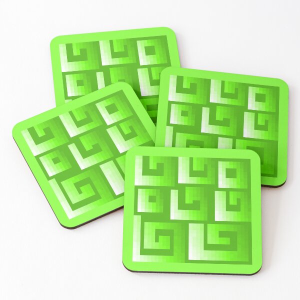 Item preview, Spring Green Pxel Swirl Pattern designed and sold by rin3d .