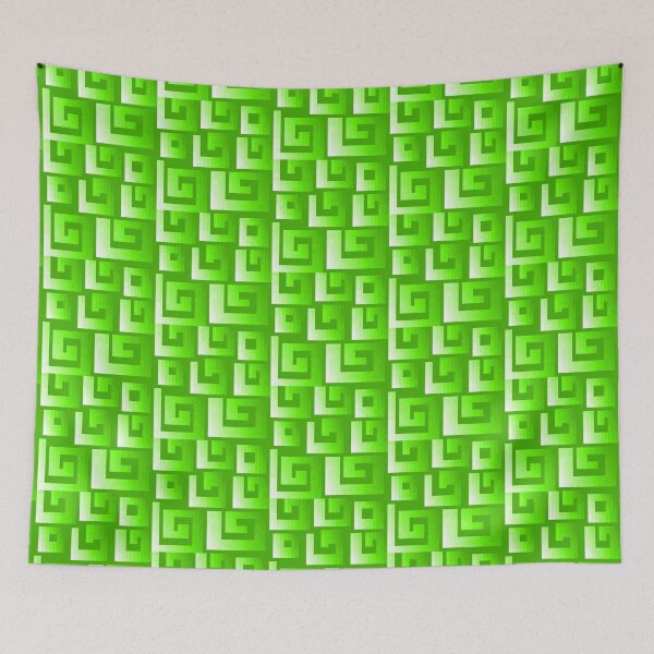 Item preview, Spring Green Pxel Swirl Pattern designed and sold by rin3d .