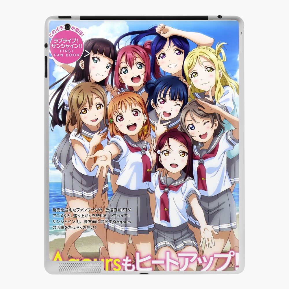 Love Live Sunshine Aqours Fanbook Poster Ipad Case Skin By Flarethevulpix Redbubble