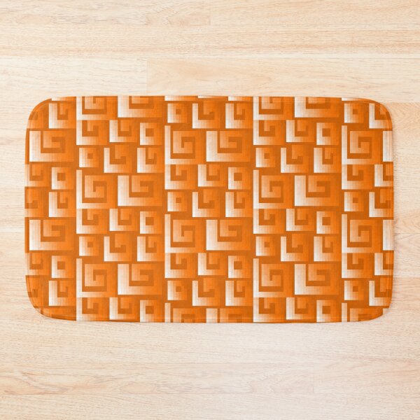 Item preview, Orange Swirly Pixel Pattern designed and sold by rin3d .