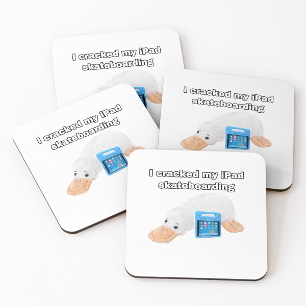 Item preview, Webkinz waddles googles I cracked my iPad skateboarding meme designed and sold by dyslsexyia.