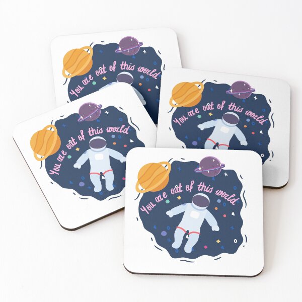 Item preview, You are out of this world cute astronaut space illustration designed and sold by Ahmer Qureshi.