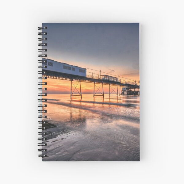 Sandown Pier Sunrise Spiral Notebook