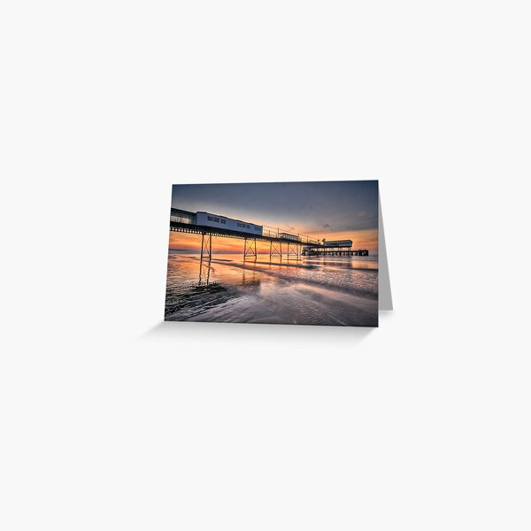 Sandown Pier Sunrise Greeting Card
