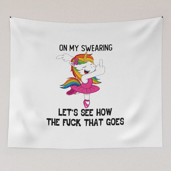 Item preview, Unicorn I'm Trying To Cut Down On My Swearing designed and sold by Youngstyle.