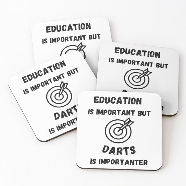 Item preview, Education Is Important But Darts Is Importanter designed and sold by LuckyKermit.