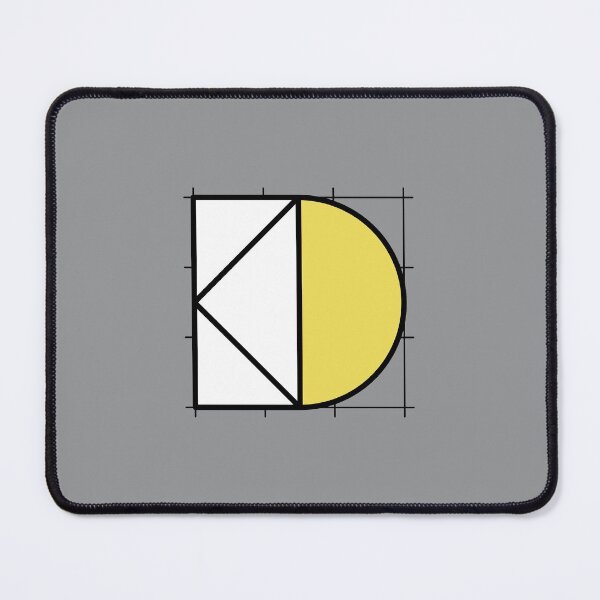 Item preview, D // Perfectionist Alphabet (Pantone Ultimate Gray + Illuminating) designed and sold by fumauk.