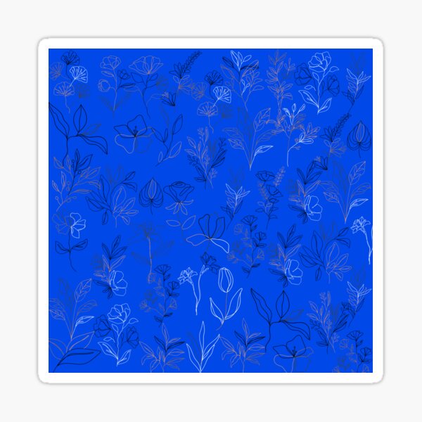 Vista previa del artículo con la obra «FLORES PRIMAVERALES FONDO AZUL», diseñado y vendido por PATRICIA-VANIA.