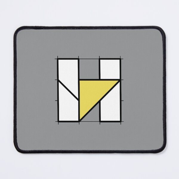 Item preview, H // Perfectionist Alphabet (Pantone Ultimate Gray + Illuminating) designed and sold by fumauk.