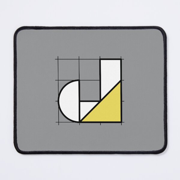 Item preview, J // Perfectionist Alphabet (Pantone Ultimate Gray + Illuminating) designed and sold by fumauk.