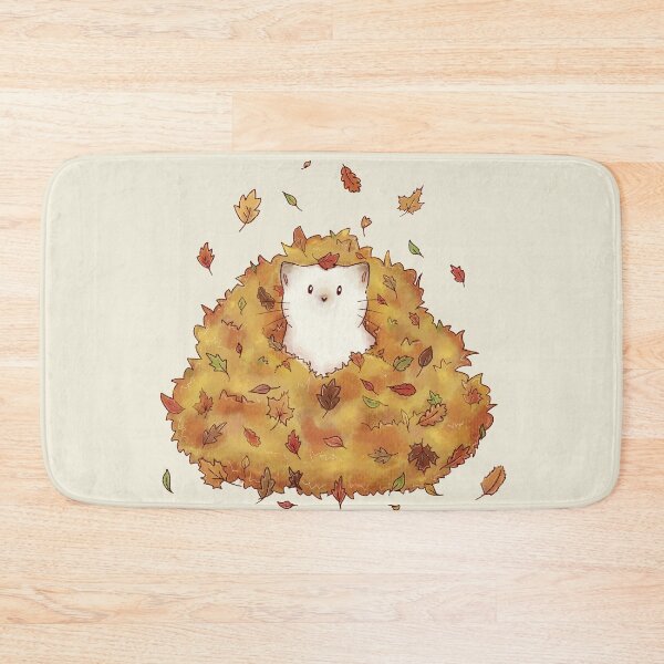Item preview, Cat in a pile of autumn colored leaves designed and sold by Denise, Denisn't.