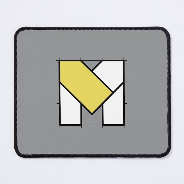 Item preview, M // Perfectionist Alphabet (Pantone Ultimate Gray + Illuminating) designed and sold by fumauk.