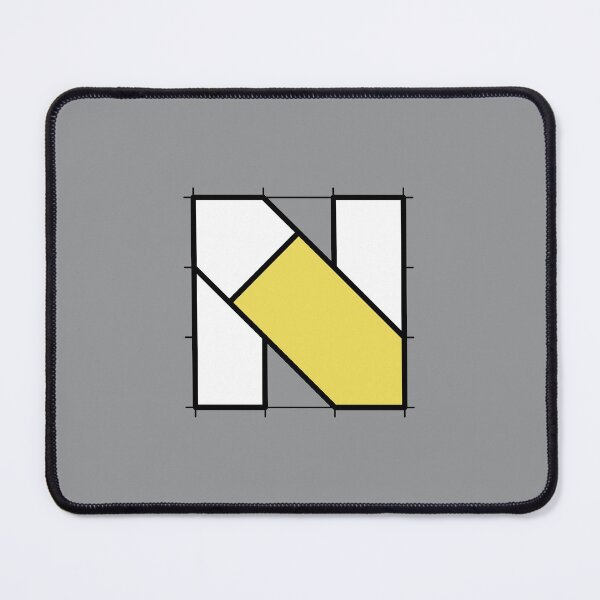 Item preview, N // Perfectionist Alphabet (Pantone Ultimate Gray + Illuminating) designed and sold by fumauk.