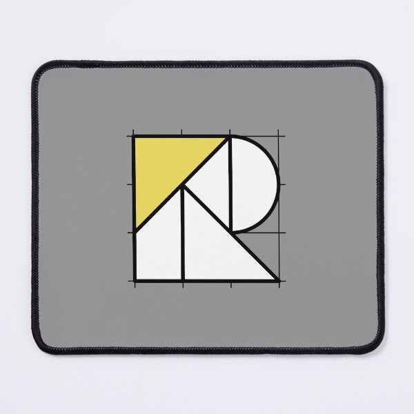 Item preview, R // Perfectionist Alphabet (Pantone Ultimate Gray + Illuminating) designed and sold by fumauk.