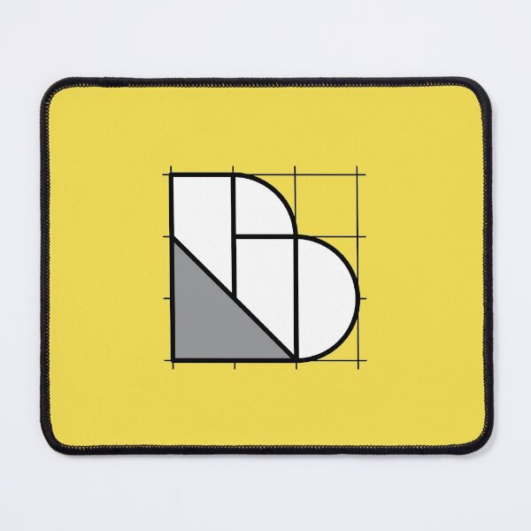 Item preview, B // Perfectionist Alphabet (Pantone Illuminating + Ultimate Gray) designed and sold by fumauk.