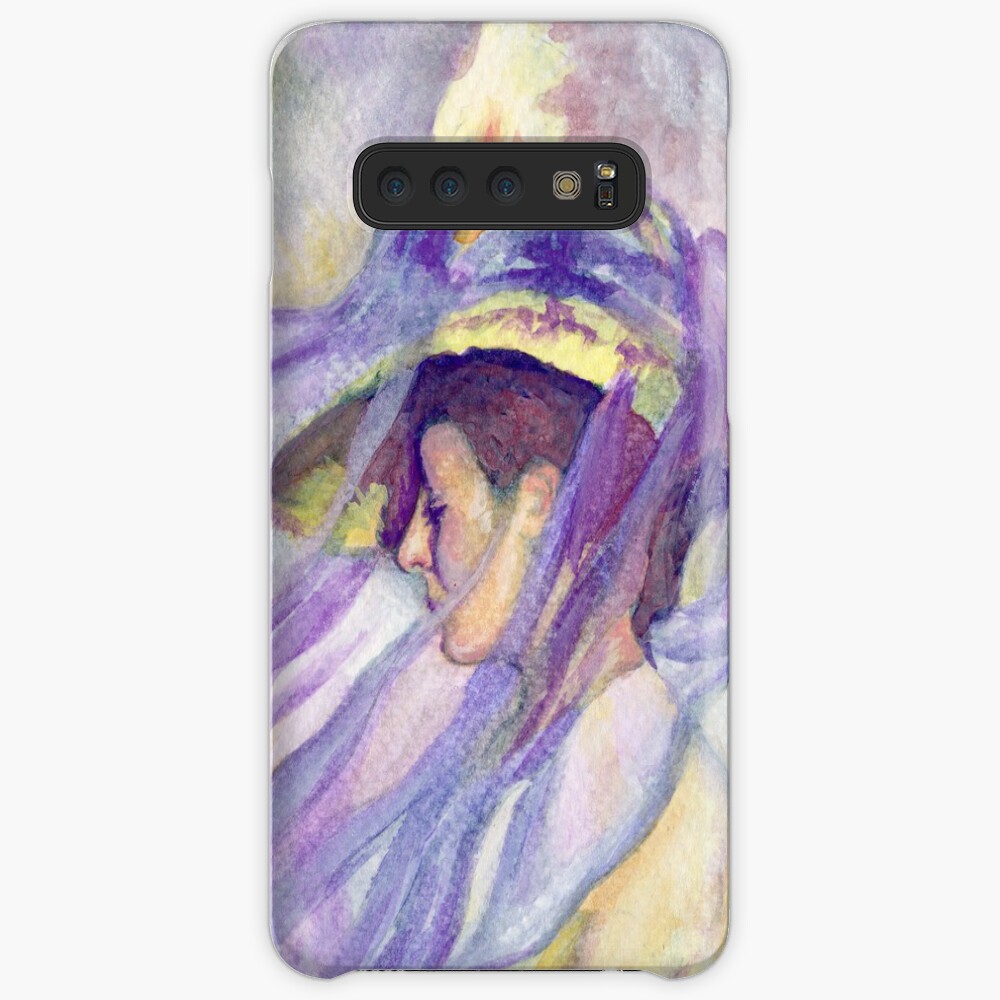 Woman with Blue Veil Case & Skin for Samsung Galaxy