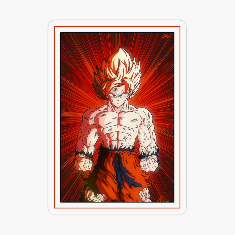 Super Saiyan Goku - First Time Going Super Saiyan Manga Version