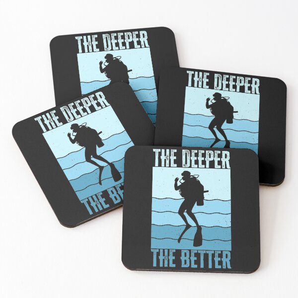 Item preview, The deeper, the better. Funny Scuba Diving Quote, Gift for diver designed and sold by AS-Shirts.