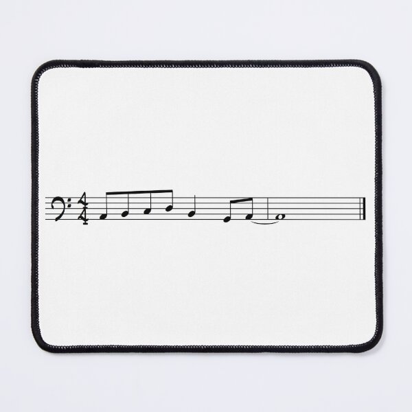 Item preview, The Lick - Bass Clef, Black Graphic, Transparent designed and sold by SquashBlossom1.