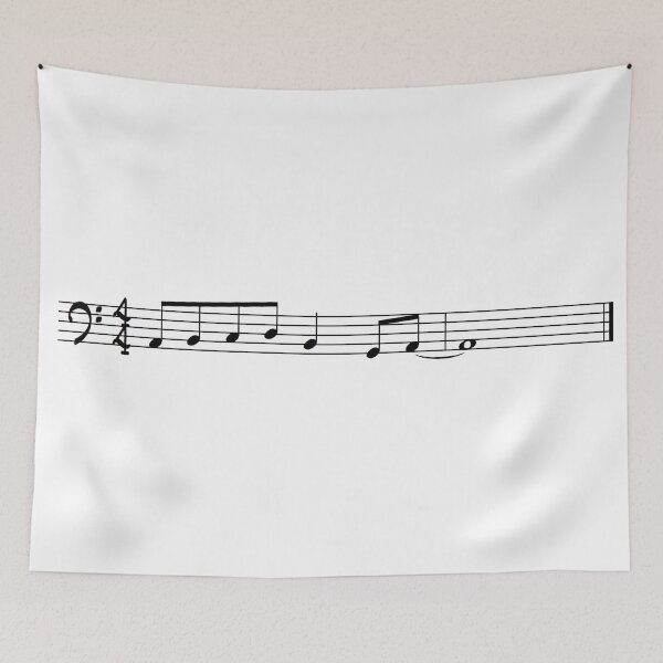 Item preview, The Lick - Bass Clef, Black Graphic, Transparent designed and sold by SquashBlossom1.