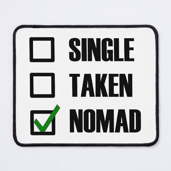 Item preview, Funny Essentials: Single Taken Nomad Green tick check box - Sleek black typography design designed and sold by Deegital18.