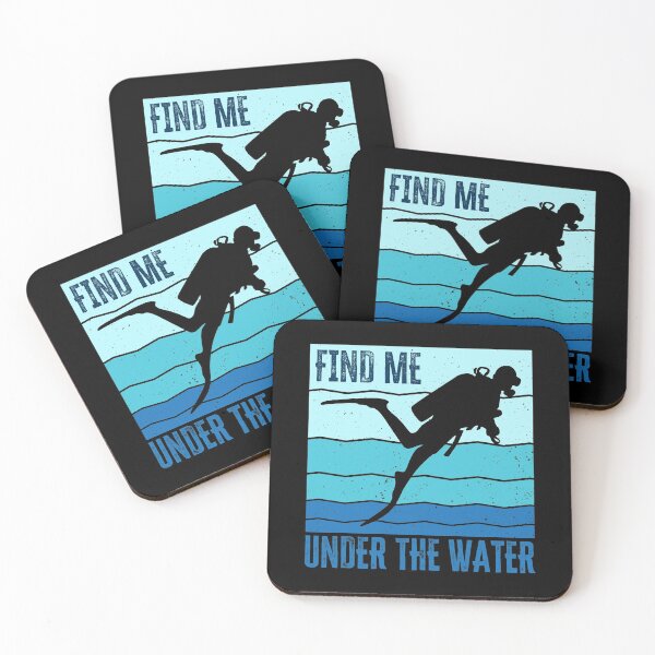 Item preview, Funny Scuba Diving Quote, Gift for diver, Find me under the water designed and sold by AS-Shirts.